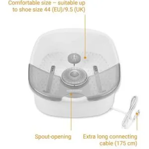 Bain de Pieds Massage Vibrant, Chauffage Auto