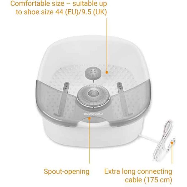 Bain de Pieds Massage Vibrant, Chauffage Auto