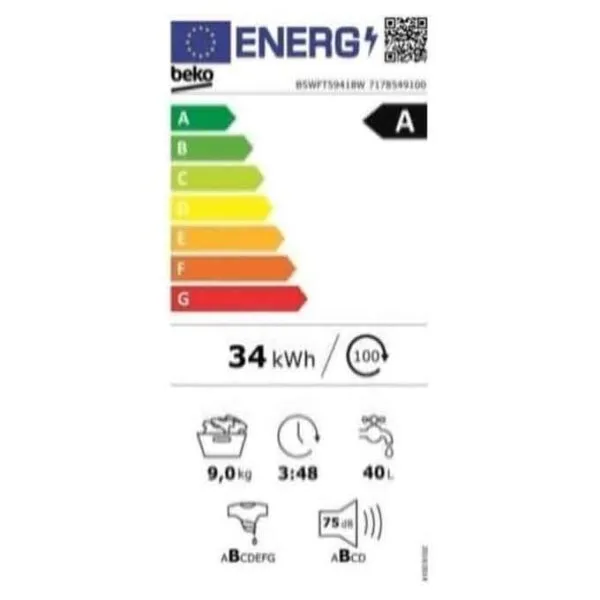 Lave-linge Beko 9 kg Machine a laver Beko