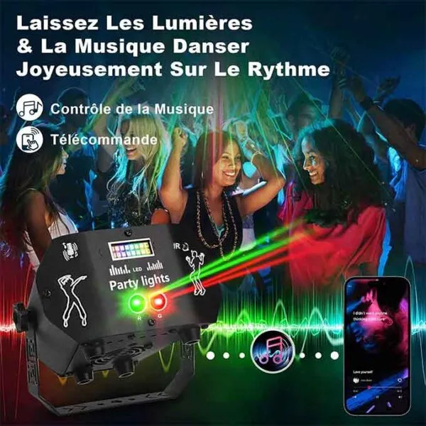 Nauotk Lampe de Scène Jeux de Lumières