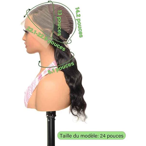Perruque Lace Front Cheveux Vierges Bresiliens