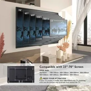 Support Mural TV Orientable Inclinable
